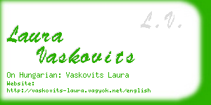 laura vaskovits business card